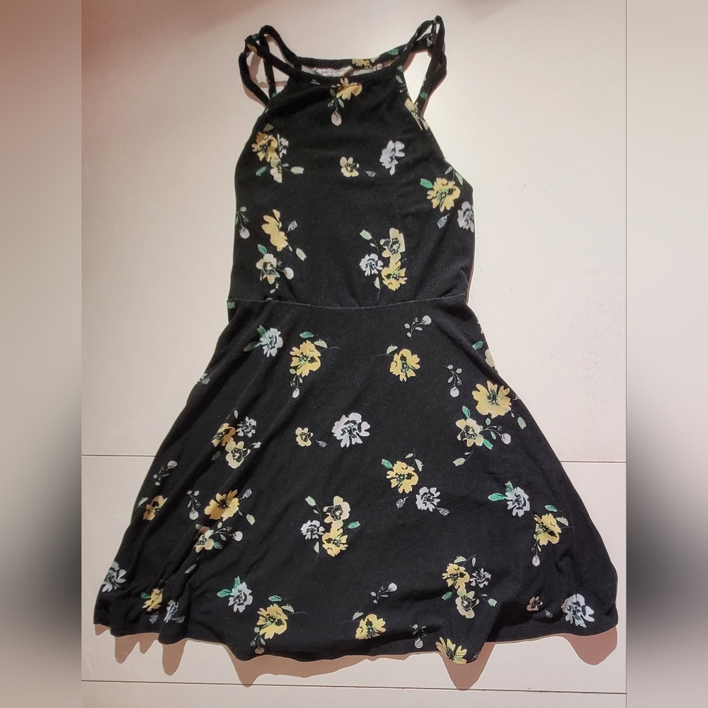 Arizona Jean Company Floral Black Mini Dress